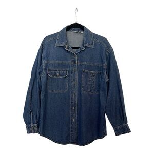 Arizona Jean Company Dark Blue Denim Shirt